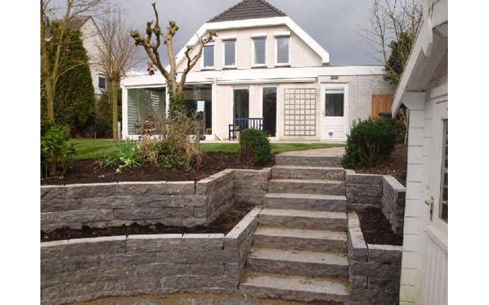 Tuin met verschillende niveaus